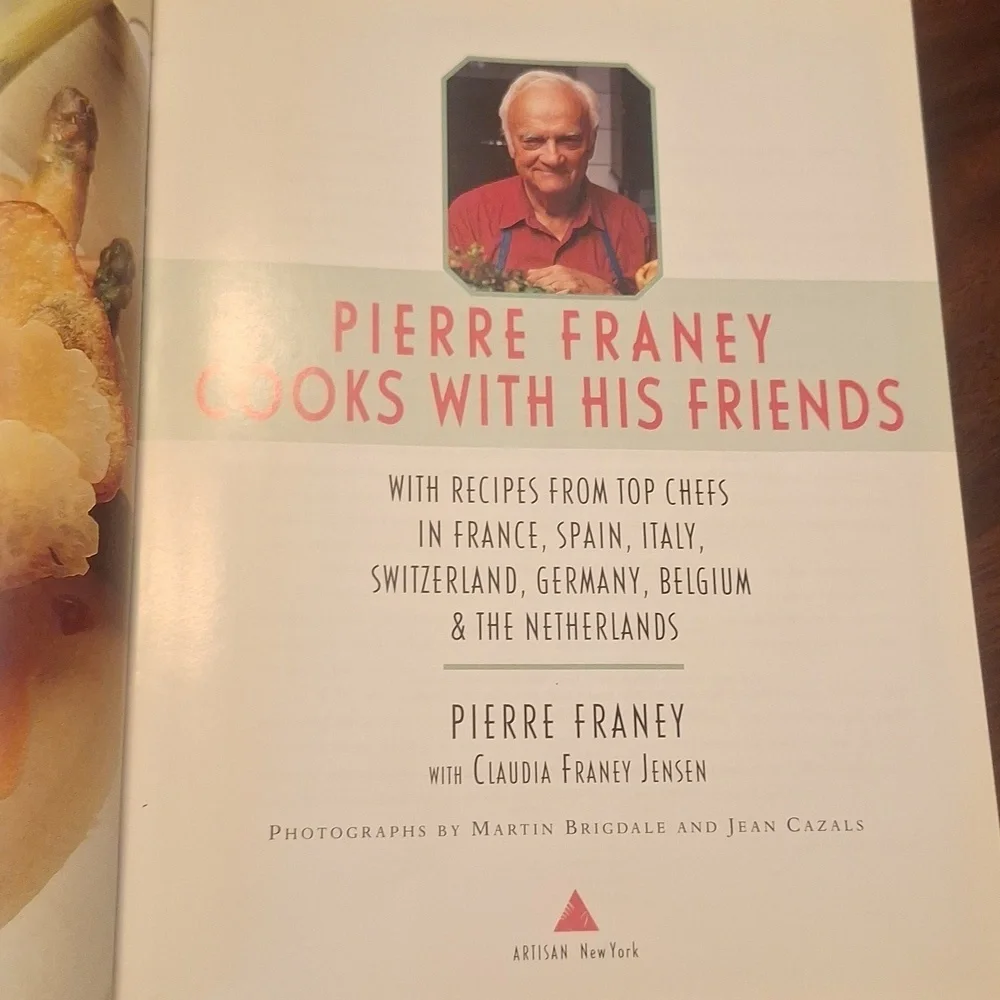 Pierre Franey Cooks With His Friends Cookbook Hardback 1997 MINT Cond.